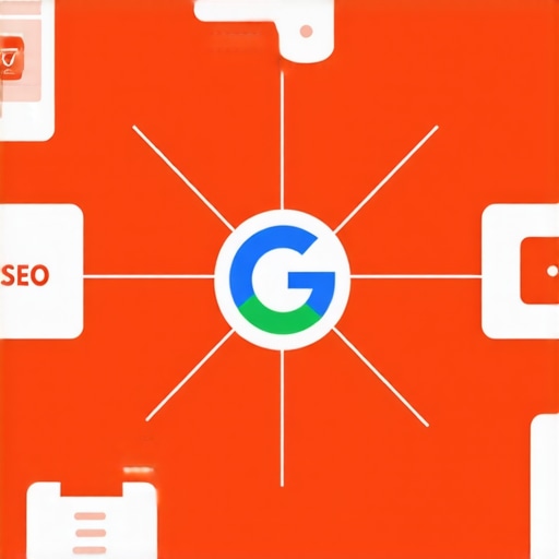 Diagram showing integration of technical SEO and user experience strategies for improving Google Map Pack rankings.