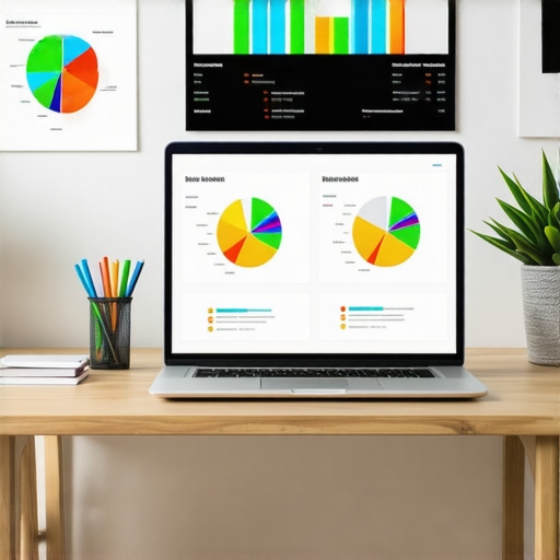 Workspace with SEO tools and dashboards for local SEO maintenance.