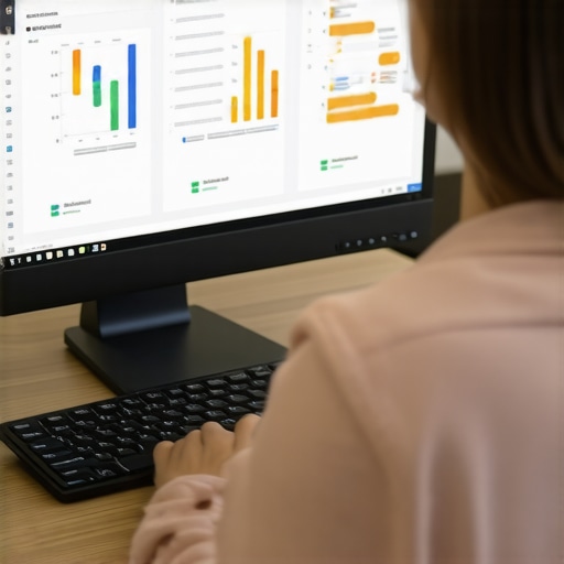 Person reviewing and verifying local business citations on a computer