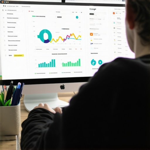 Person reviewing local SEO data for map pack performance