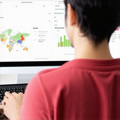 Person reviewing local SEO performance metrics on a computer