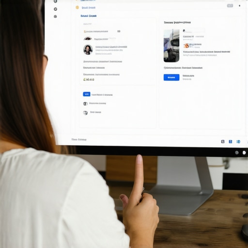 Business owner updating Google My Business listing