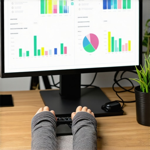 Person reviewing charts and graphs showing local pack rankings on a computer screen.